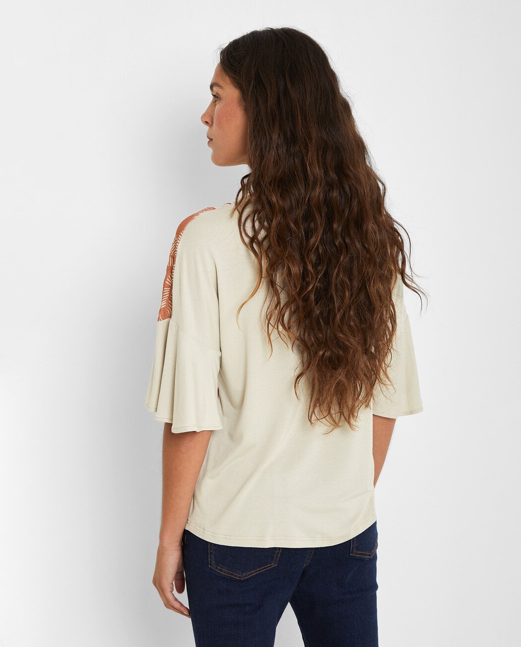 CAMISETA MANGA VOLANTE