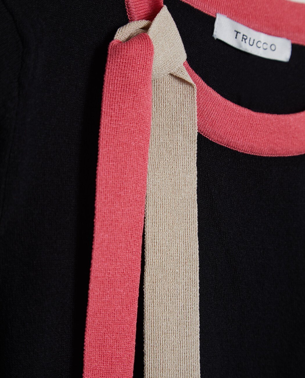 CAMISETA CON LAZO BICOLOR