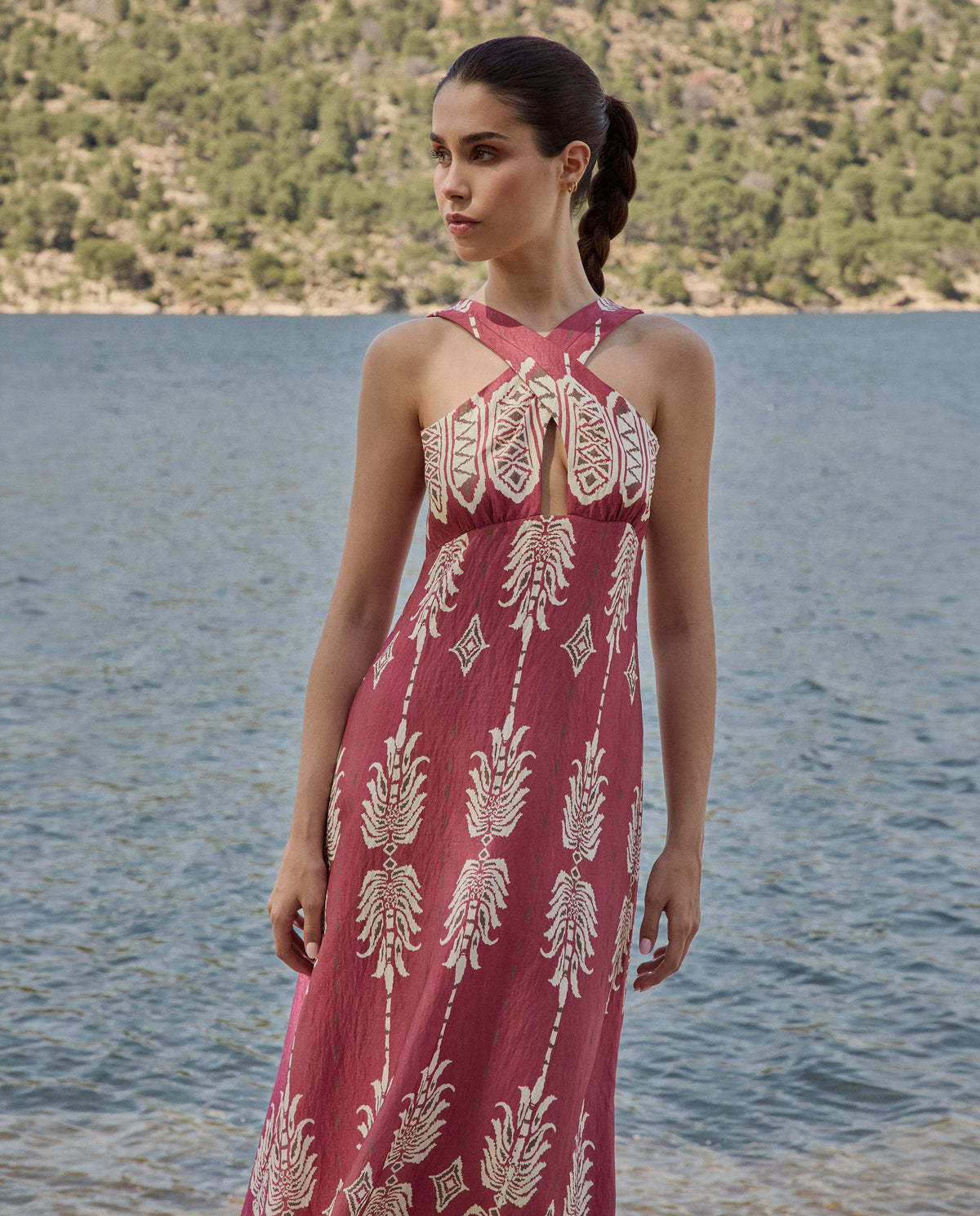 ETHNIC CROSSED DRESS