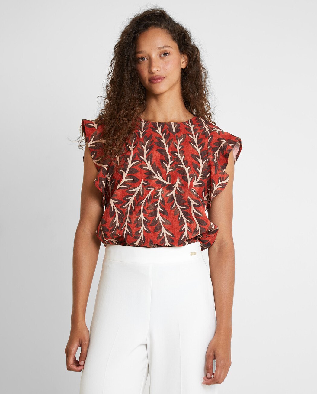 BLUSA MANGA EFECTO HOMBRERA