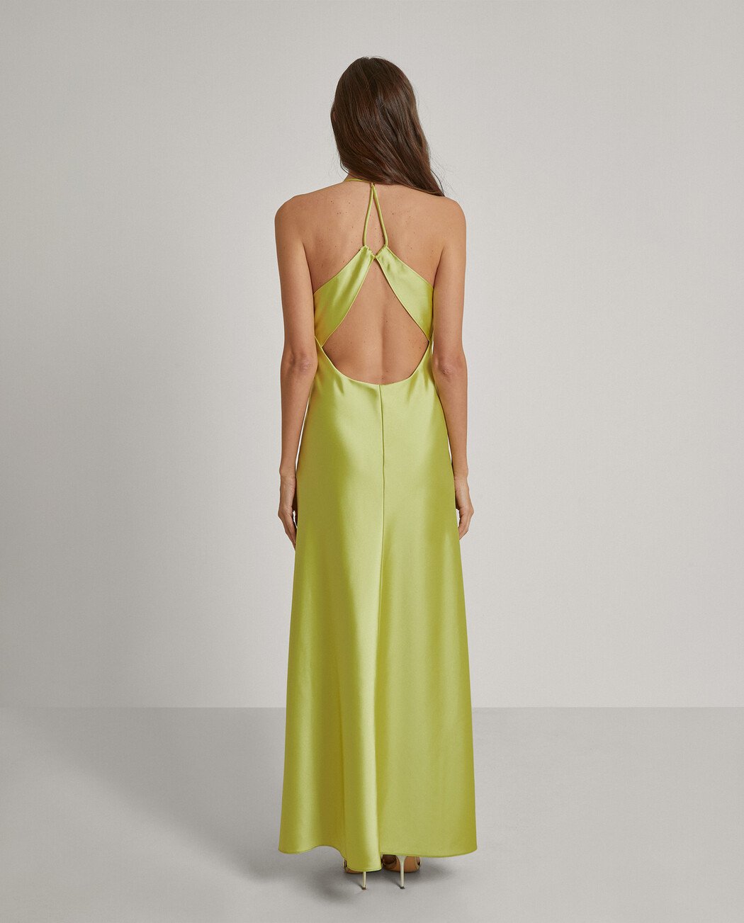 VESTIDO LARGO SATINADO