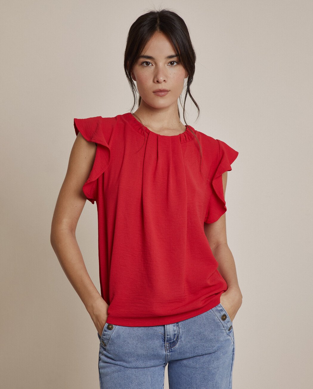 BLUSA VOLANTE