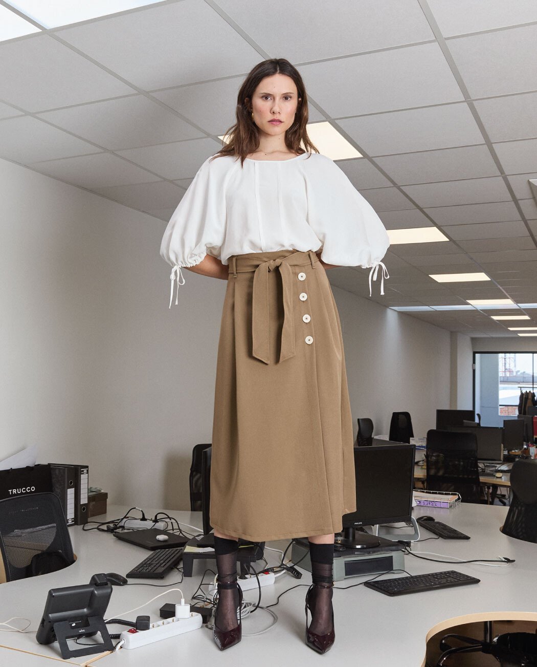 BLUSA ABULLONADA