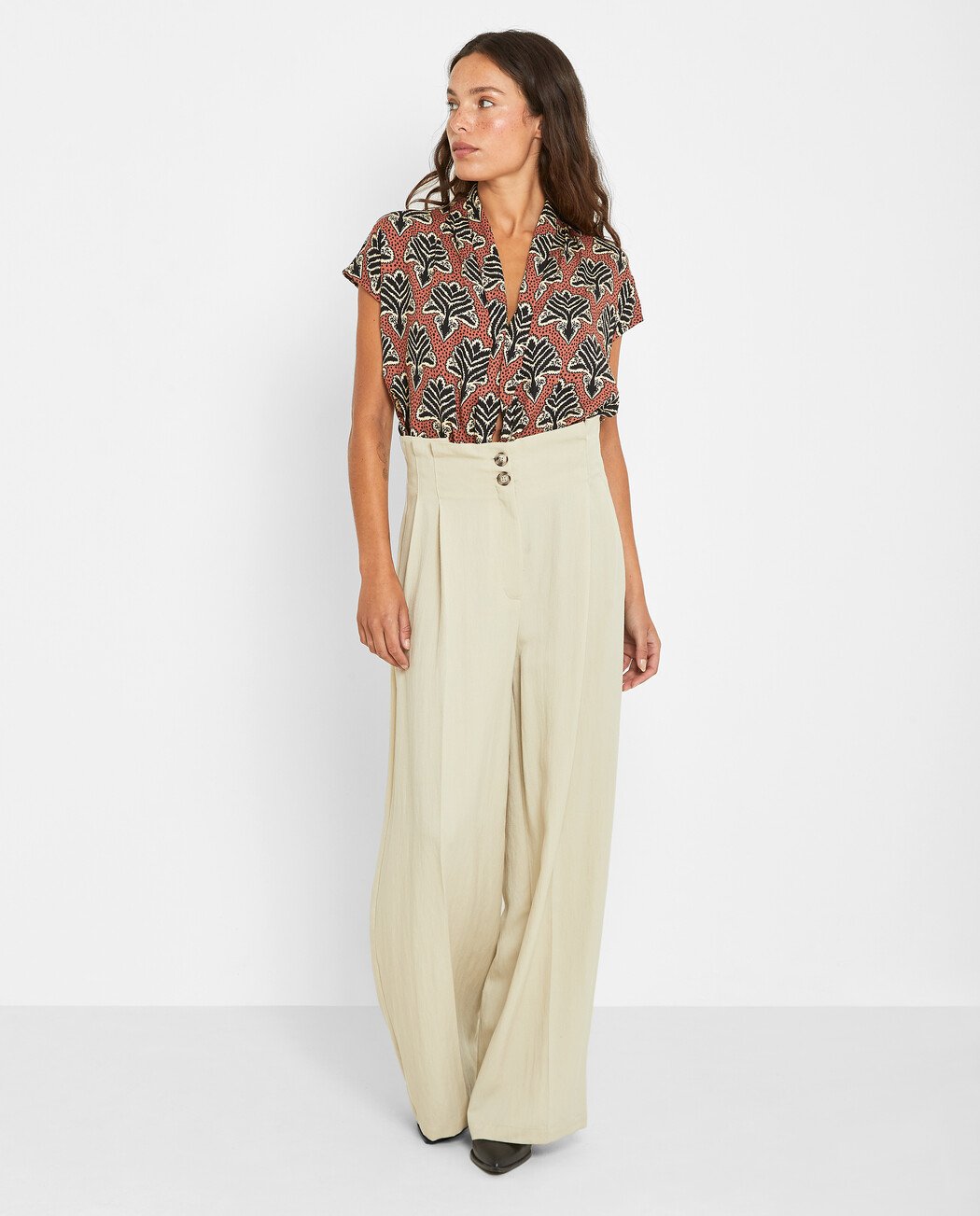 PANTALÓN PALAZZO DE TIRO ALTO