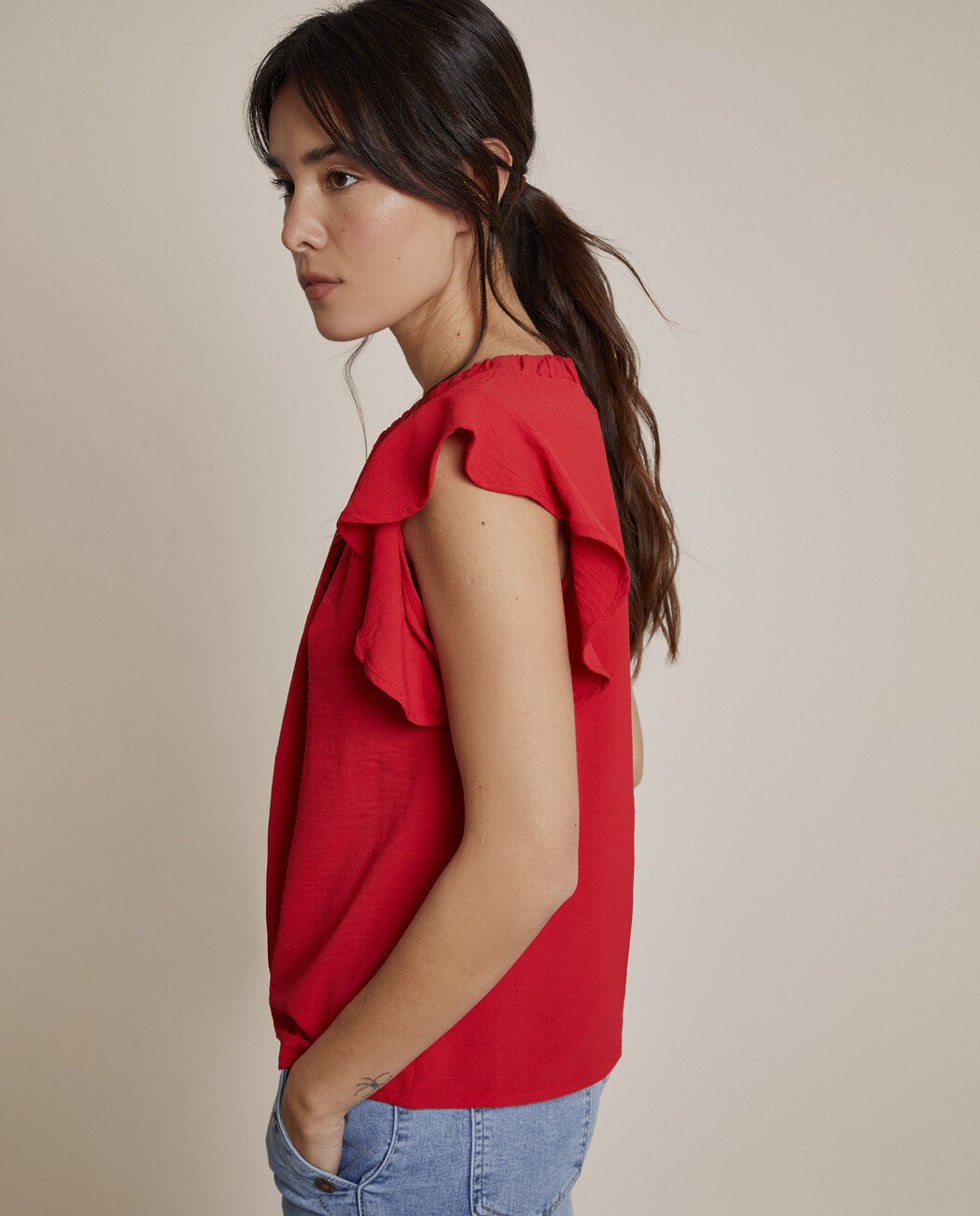 BLUSA VOLANTE
