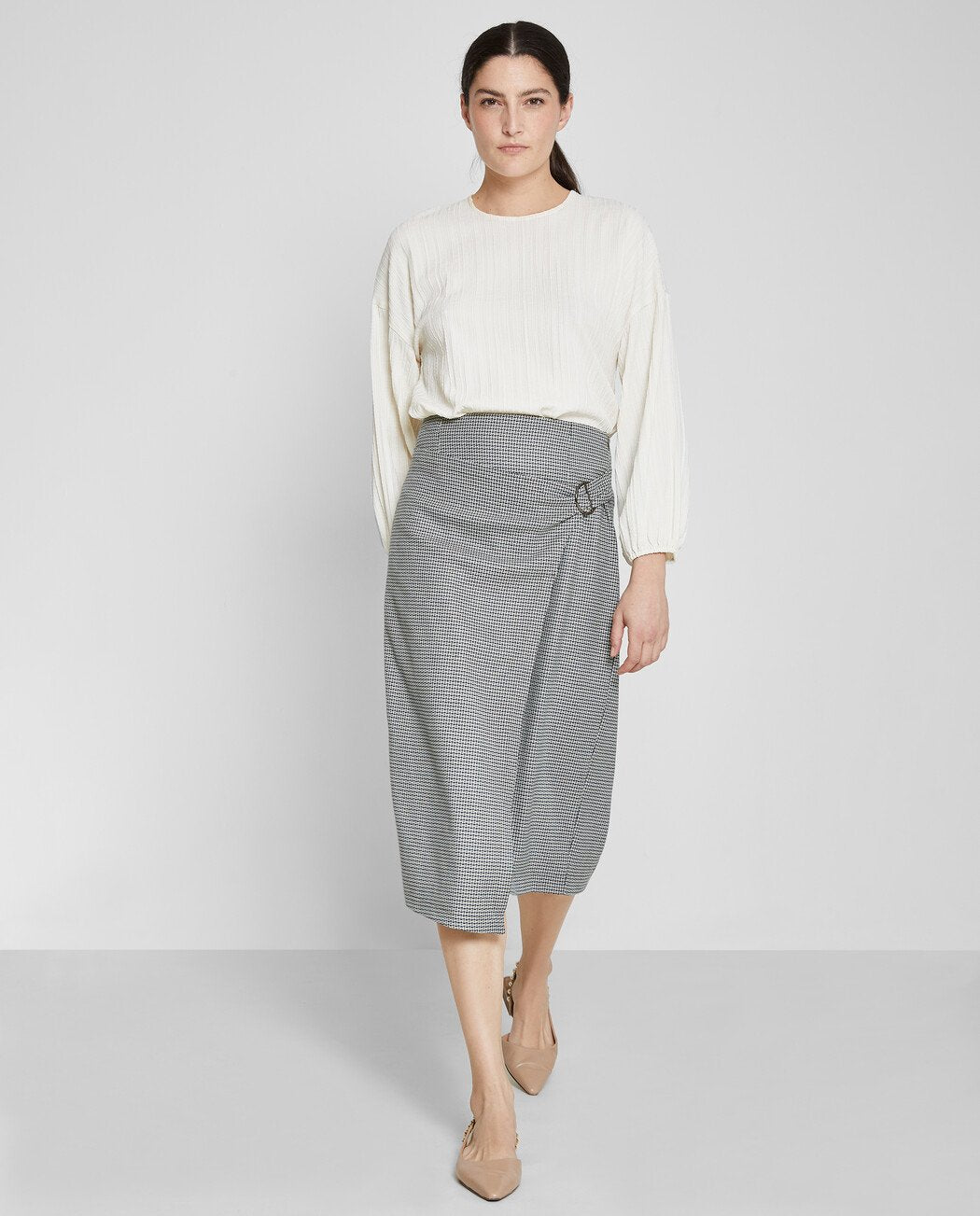 FALDA TWEED CRUZADA