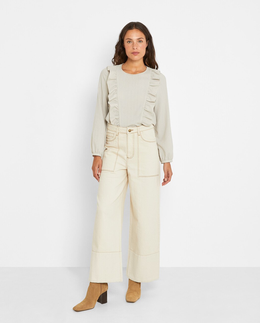 BLUSA VOLANTE FRONTAL