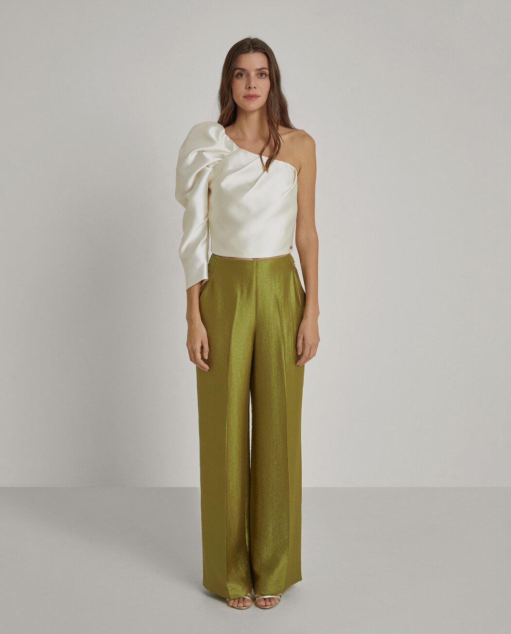 PANTALÓN ACABADO METALIZADO
