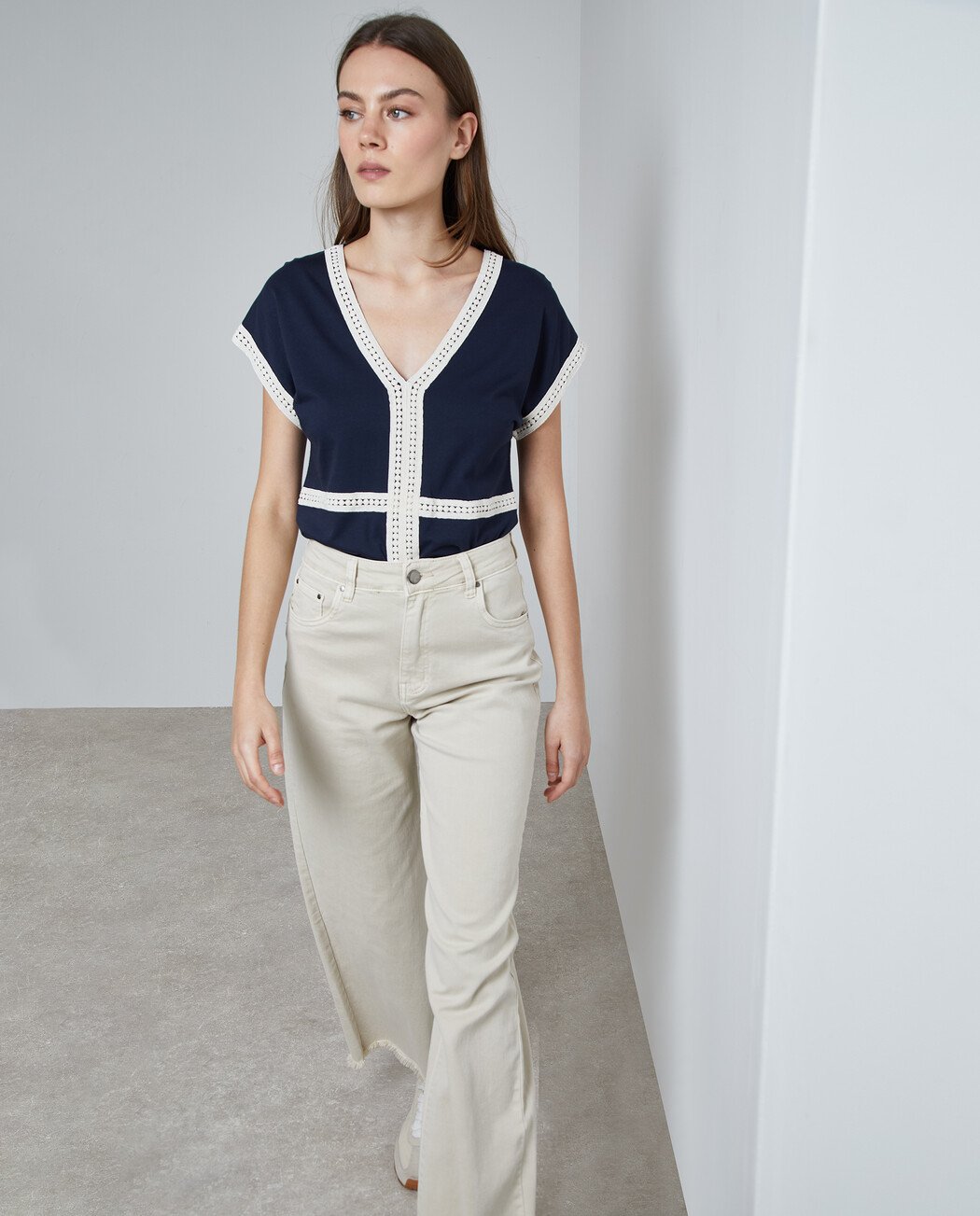 PANTALÓN DENIM CULOTTE