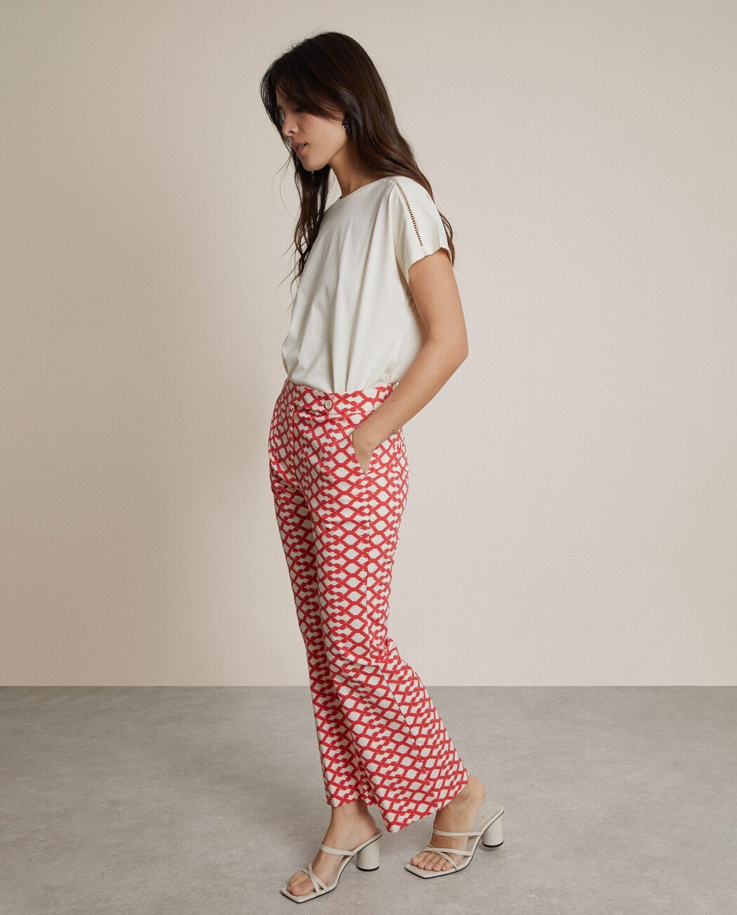 PANTALÓN FLARE ESTAMPADO
