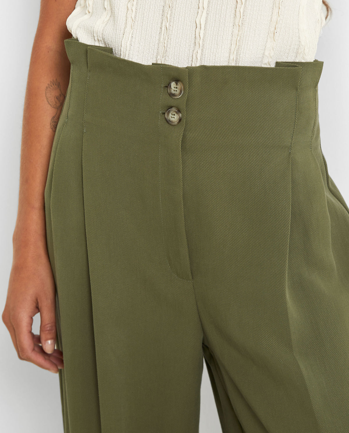 HIGH-WAIST PALAZZO TROUSERS