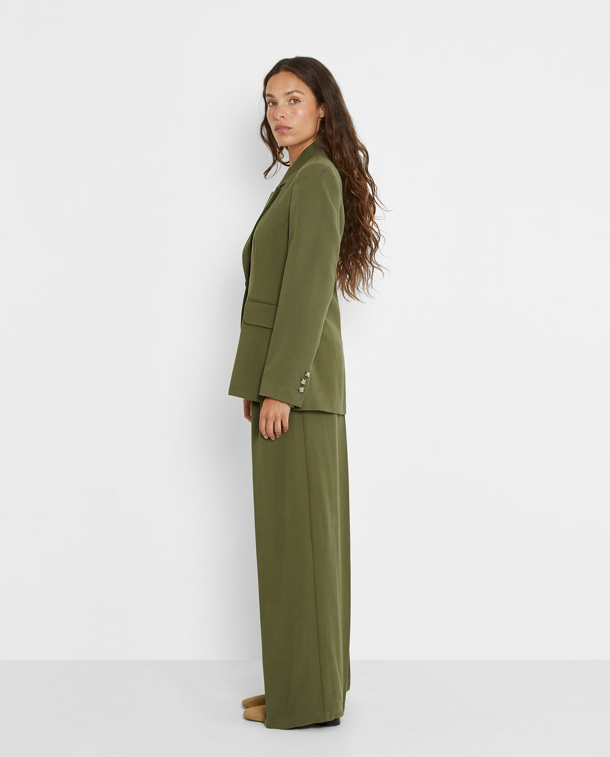 HIGH-WAIST PALAZZO TROUSERS
