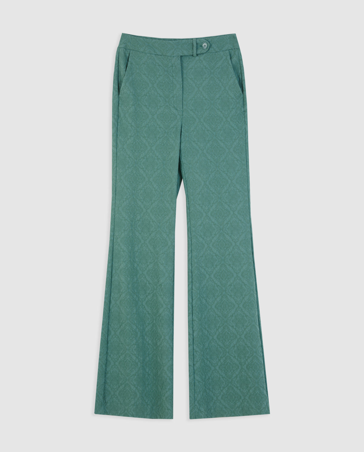 JACQUARD WOVEN TROUSERS