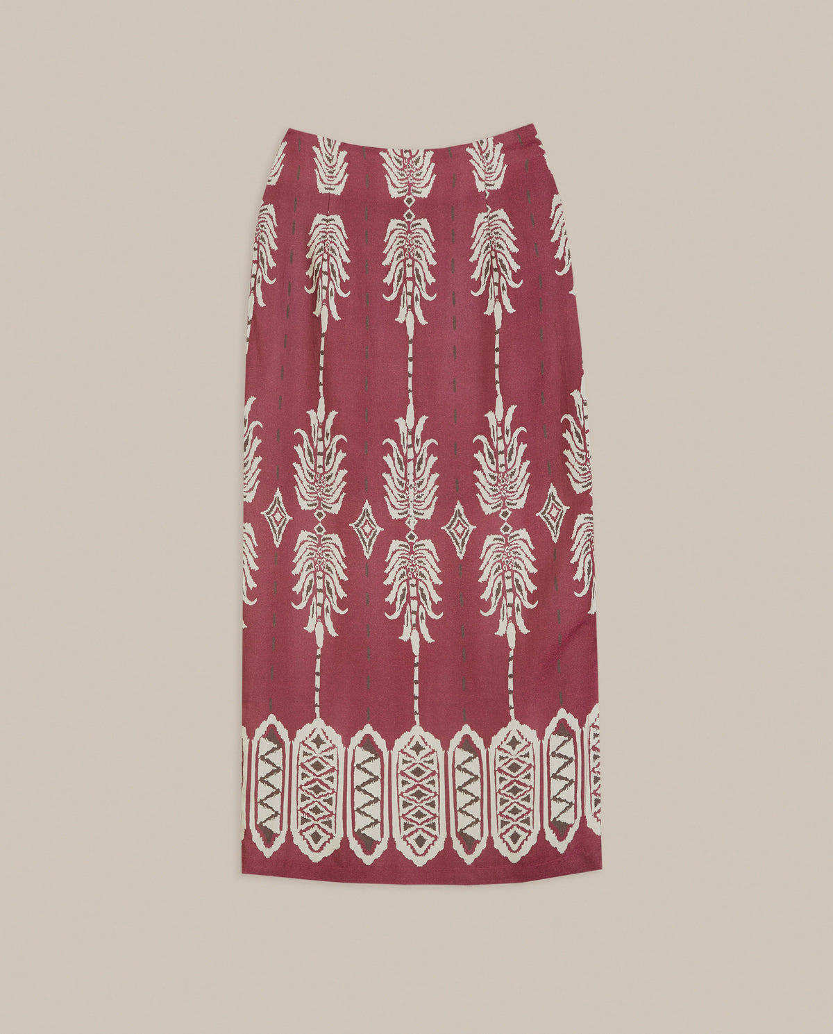 PRINTED MIDI SKIRT