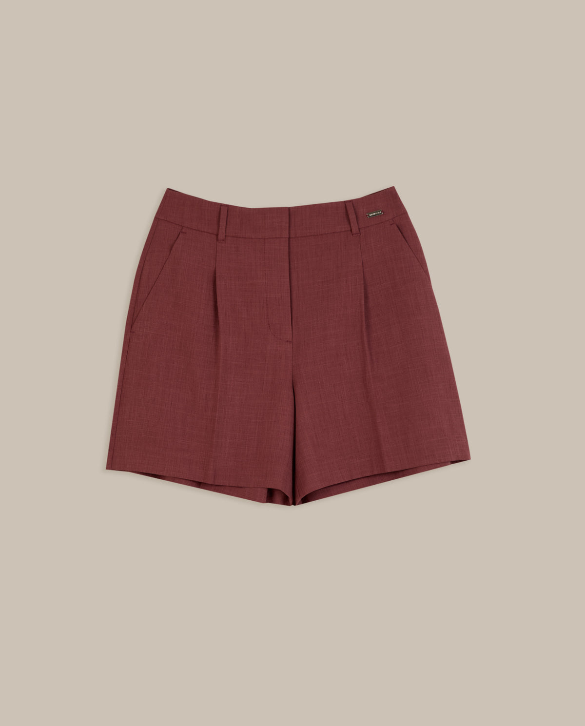 SUIT BERMUDA SHORTS WITH PLEATS
