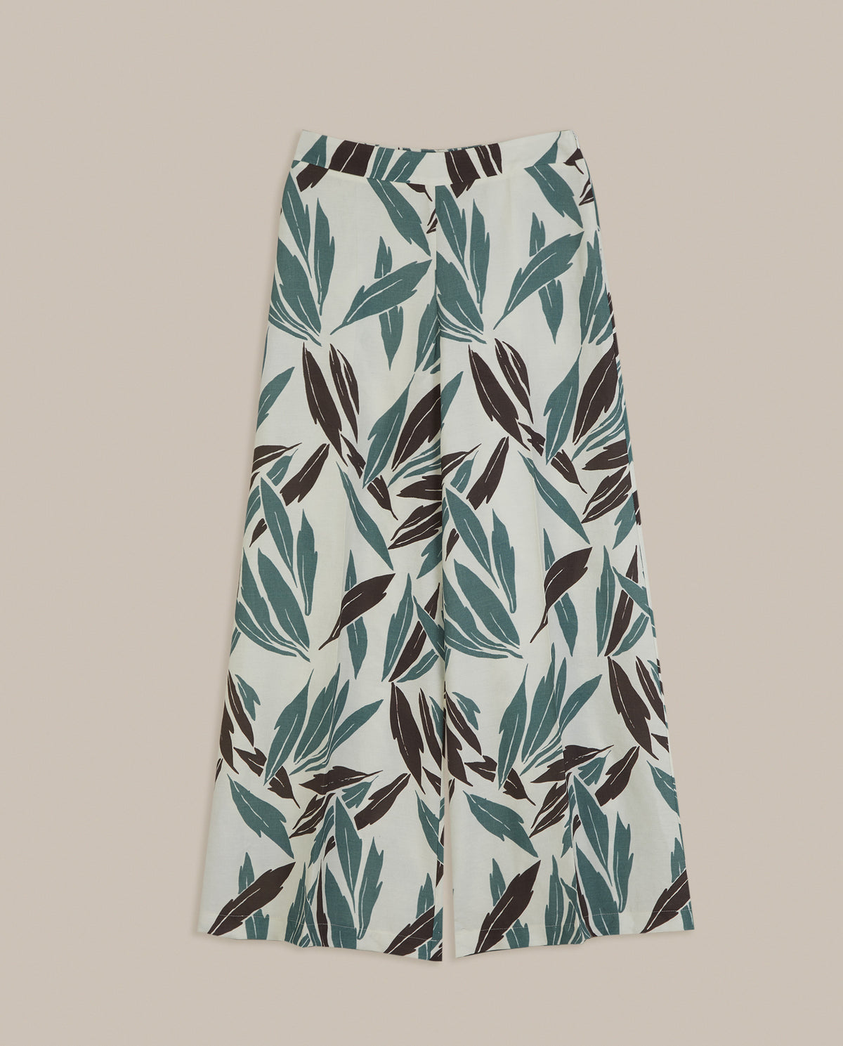 WIDE-LEG PRINTED TROUSERS
