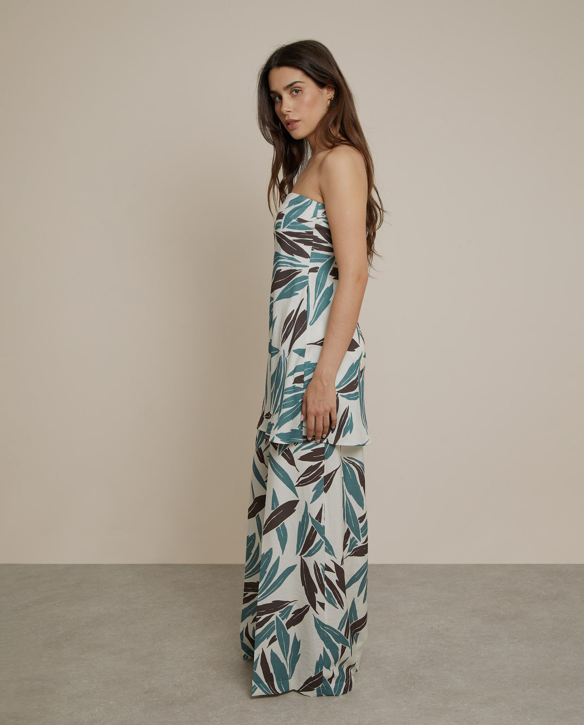 WIDE-LEG PRINTED TROUSERS