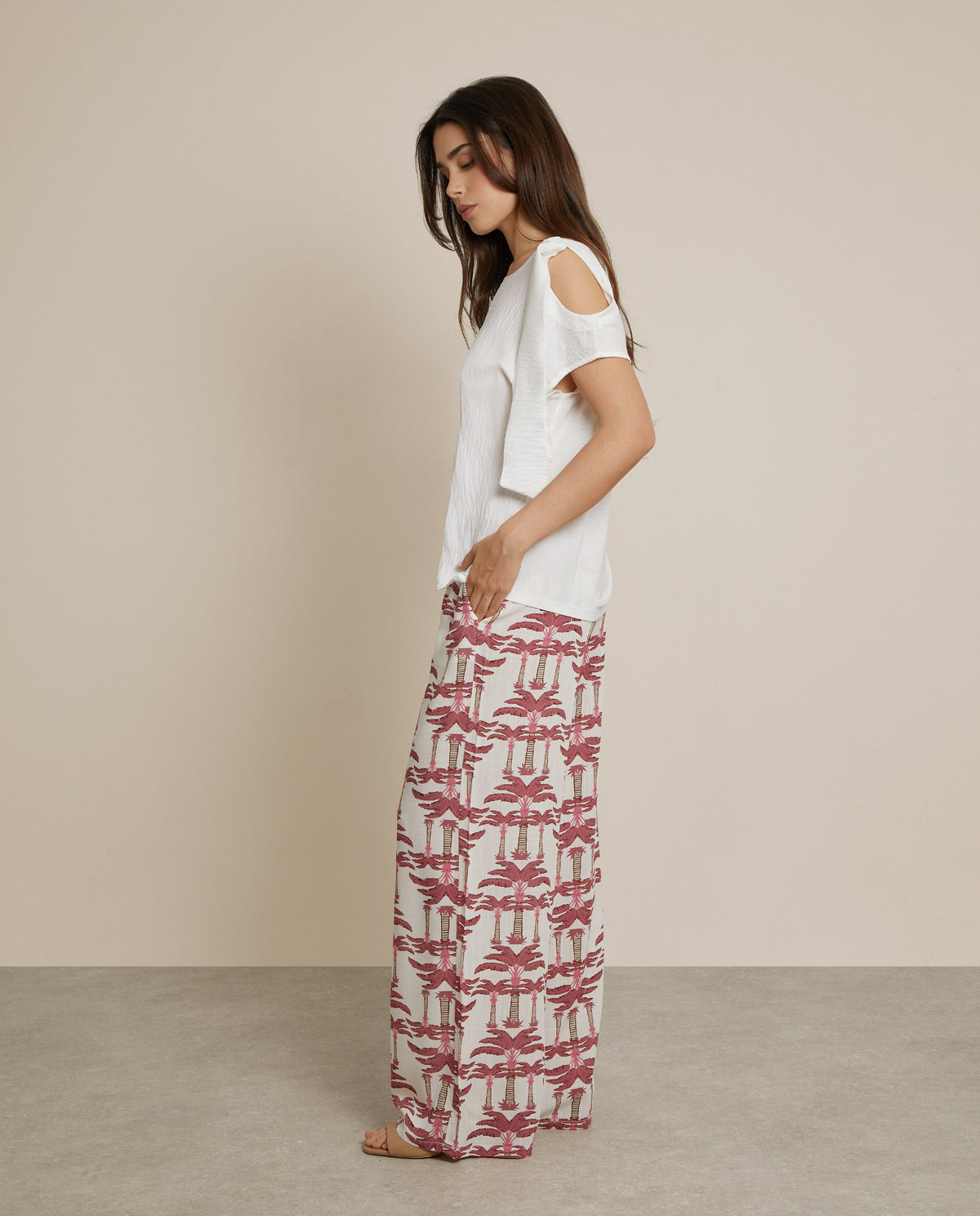 PANTALÓN ESTAMPADO PALMERAS