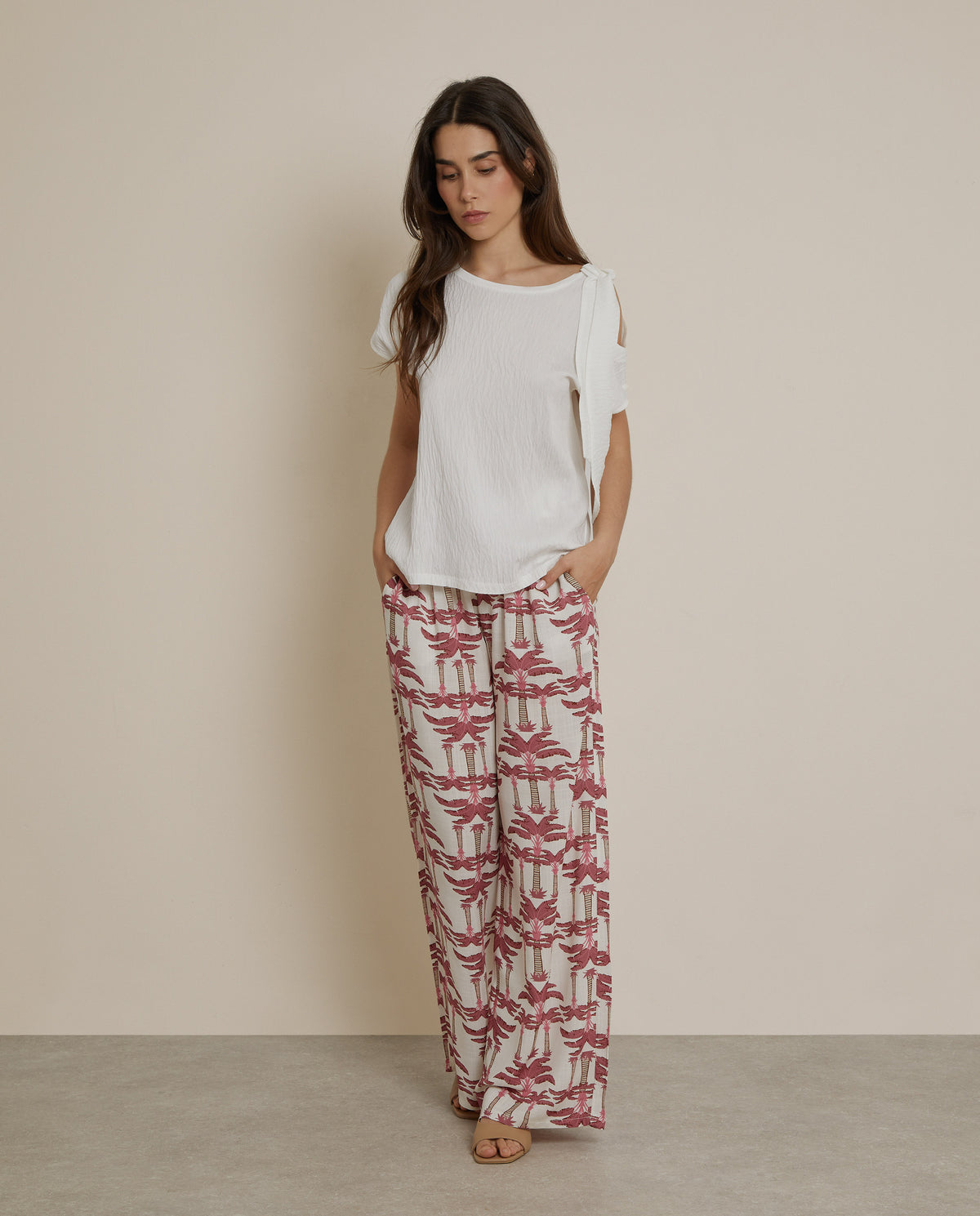 PANTALÓN ESTAMPADO PALMERAS