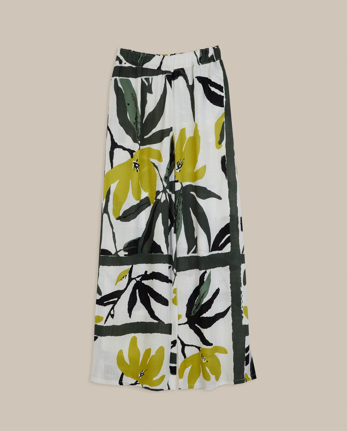 PRINTED FLOWING TROUSERS