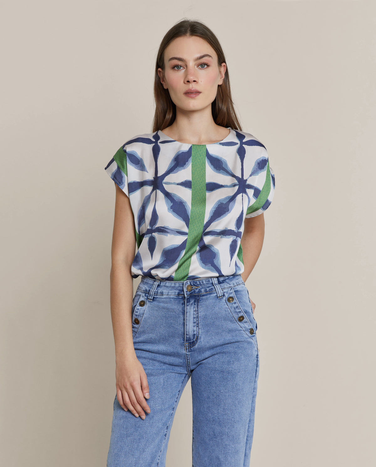 PRINTED ETHNIC SWEATSHIRT