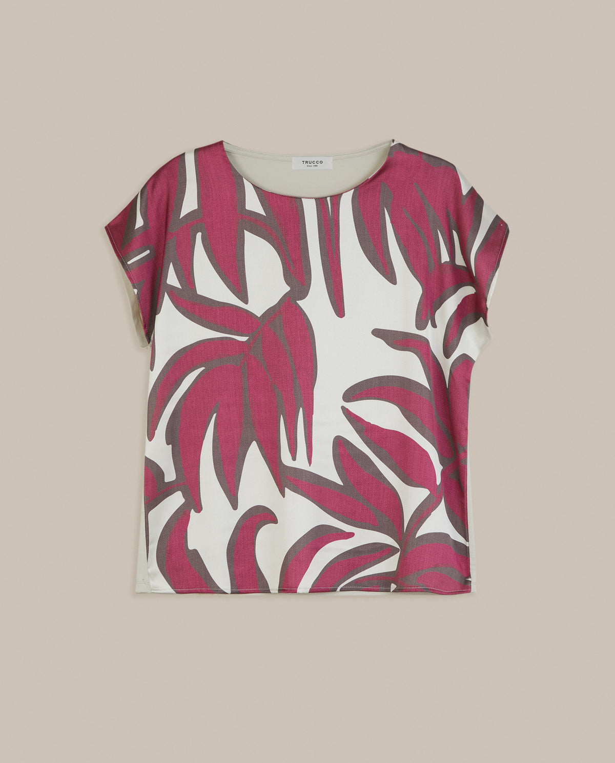 LEAVES PRINT T-SHIRT