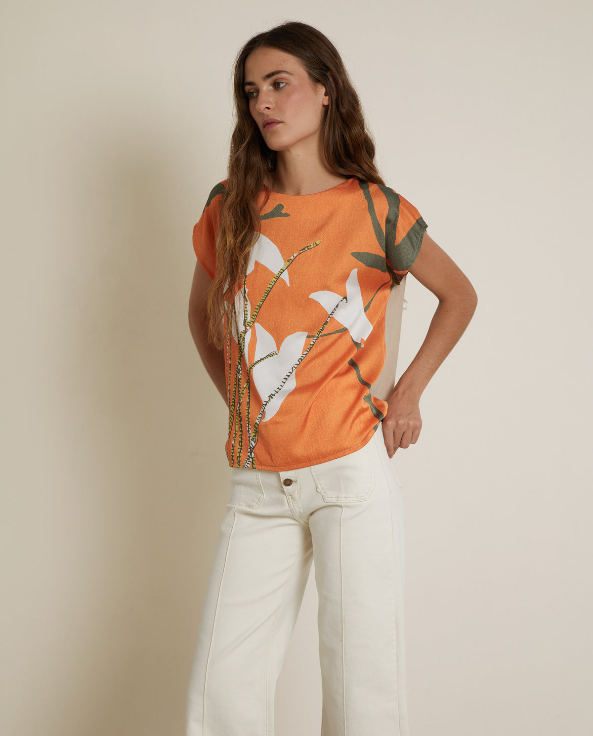 FLORAL PRINT T-SHIRT