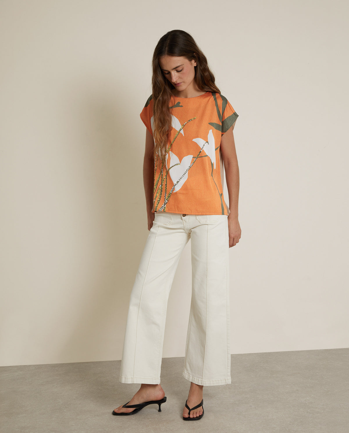 FLORAL PRINT T-SHIRT