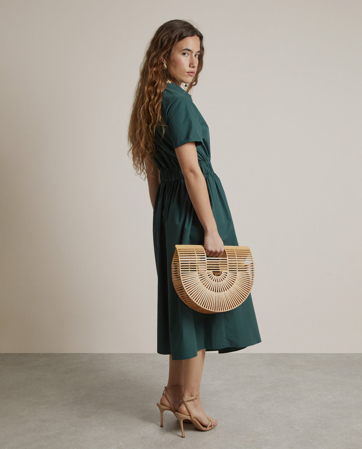 VESTIDO MIDI CINTURÓN