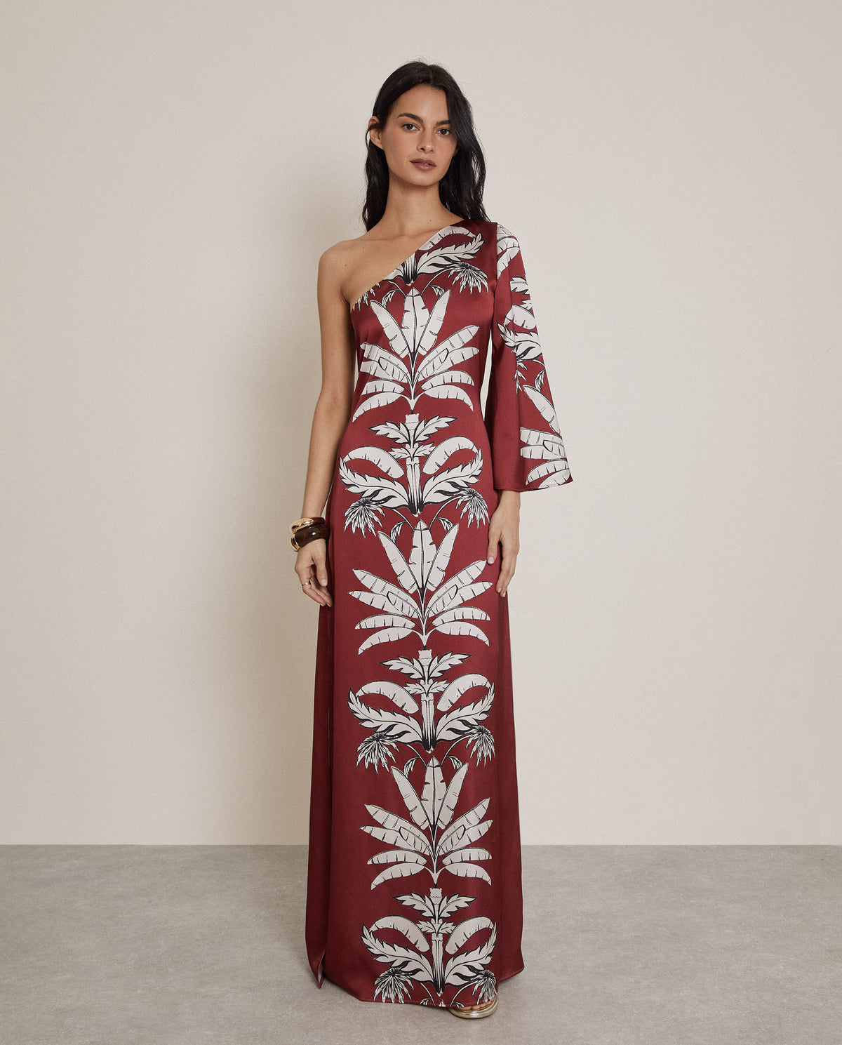 VESTIDO LARGO ASIMÉTRICO