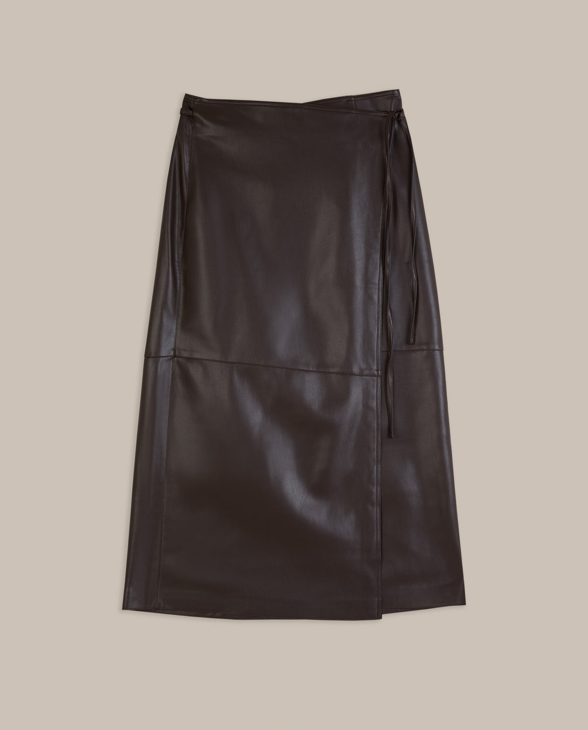 FALDA MIDI EFECTO PIEL