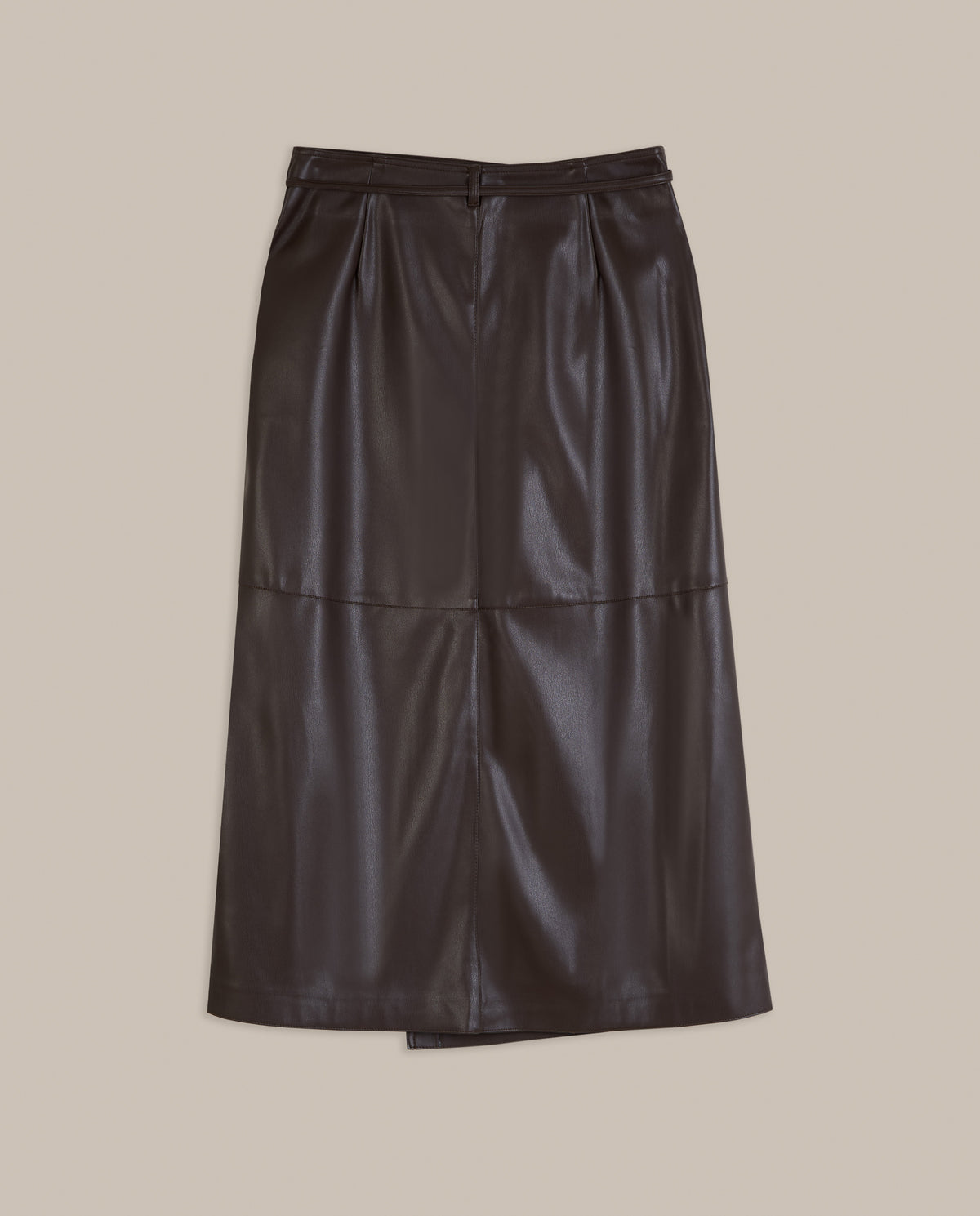 FALDA MIDI EFECTO PIEL