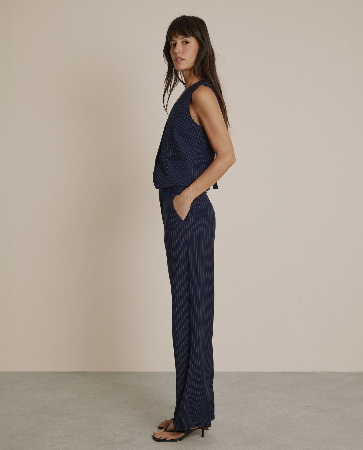 PANTALÓN DE TRAJE RAYA DIPLOMÁTICA
