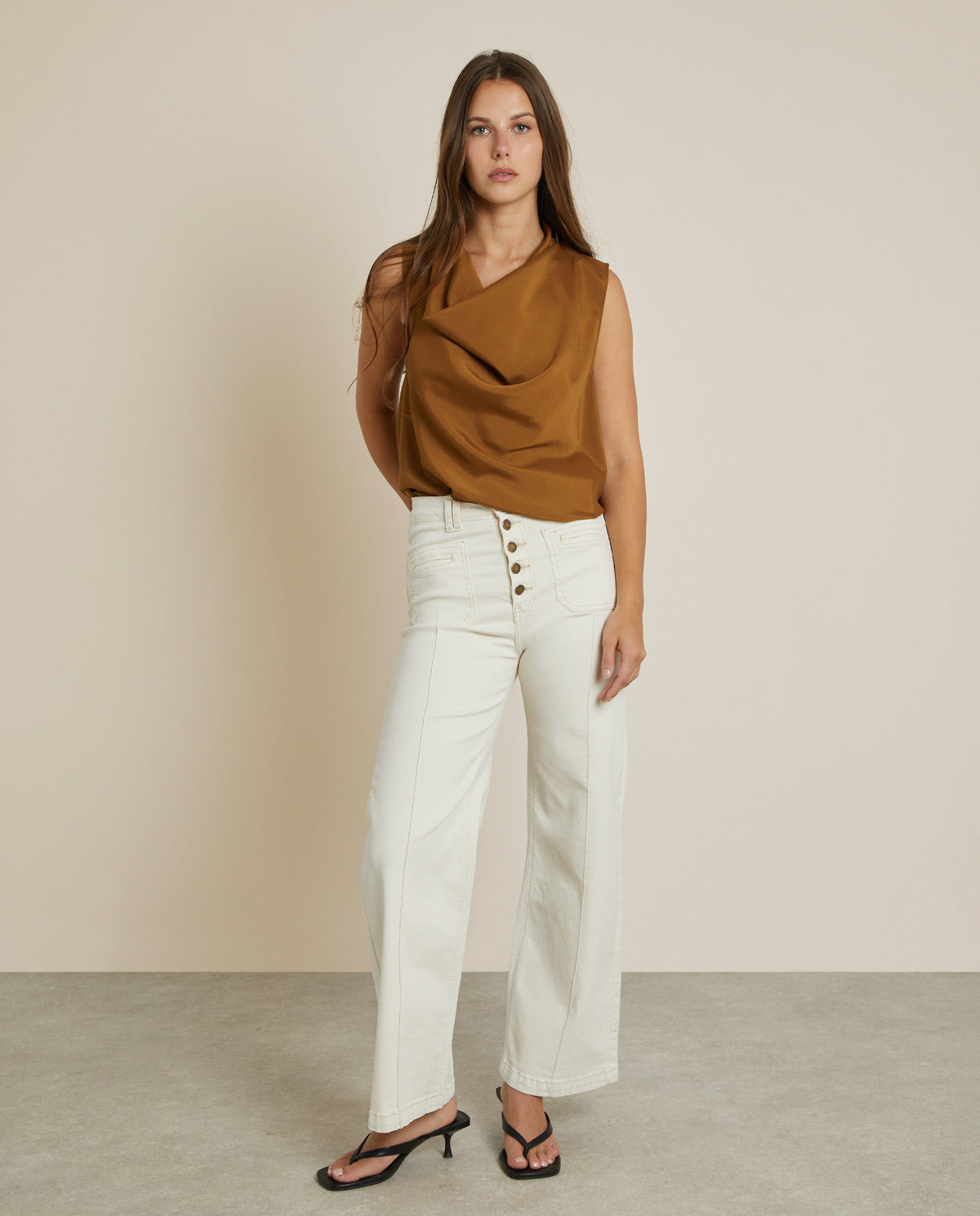 BUTTON-FLY JEANS