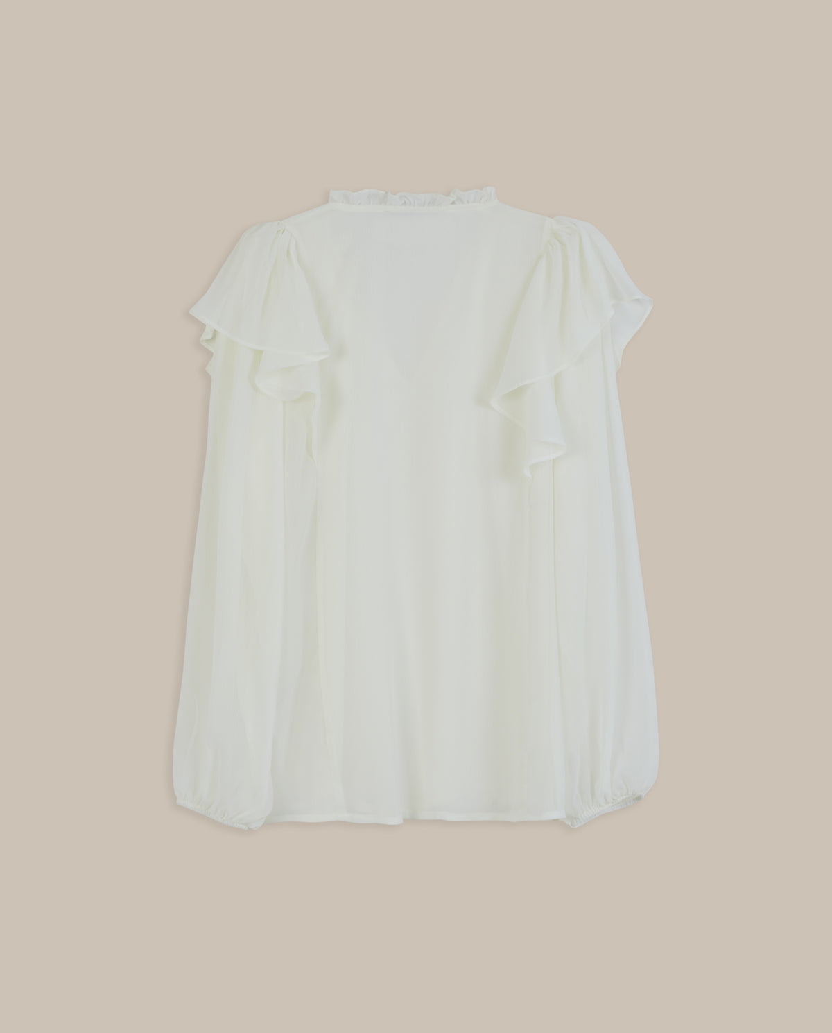 BLUSA FLUIDA CON VOLANTES