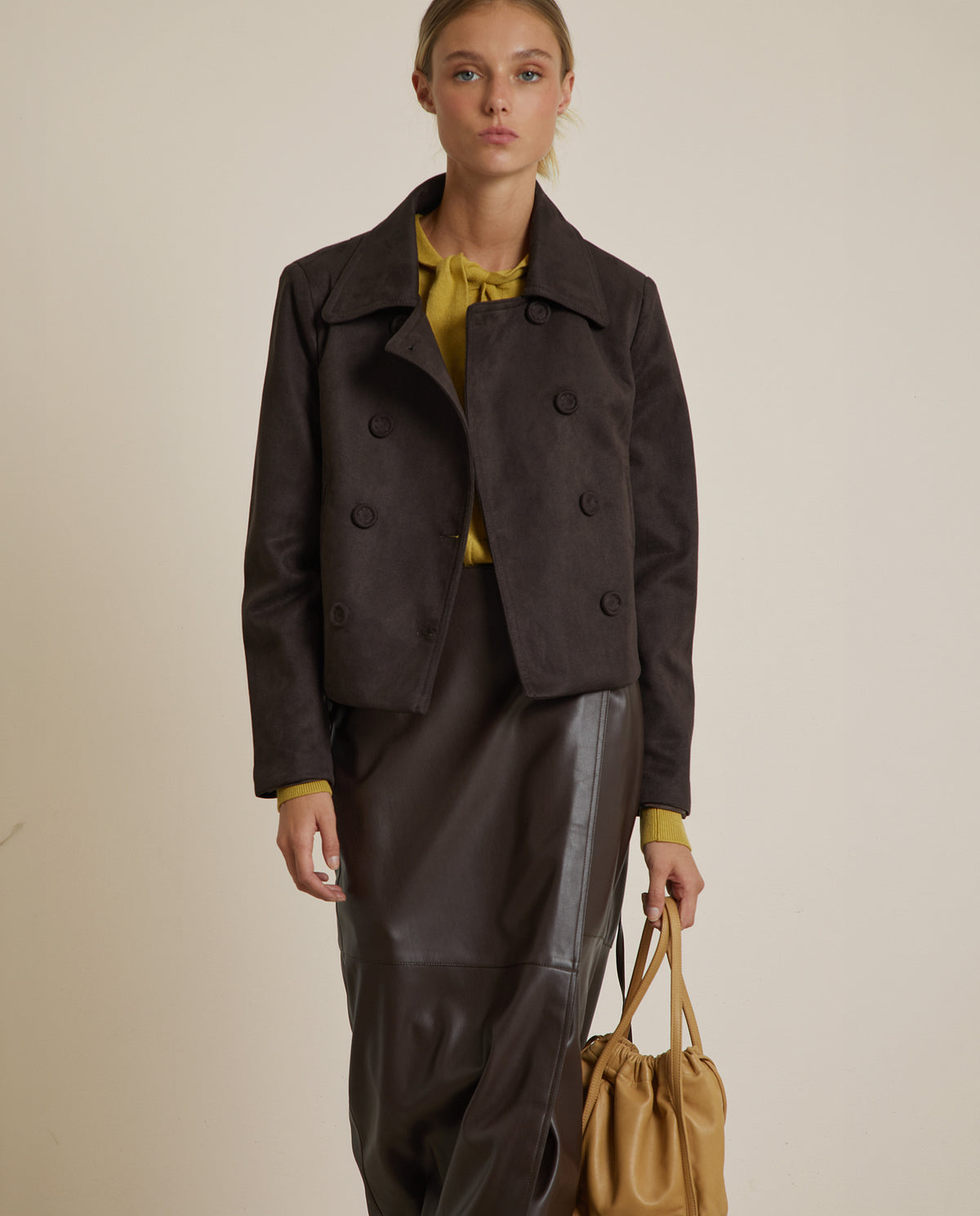 CHAQUETA EFECTO ANTE