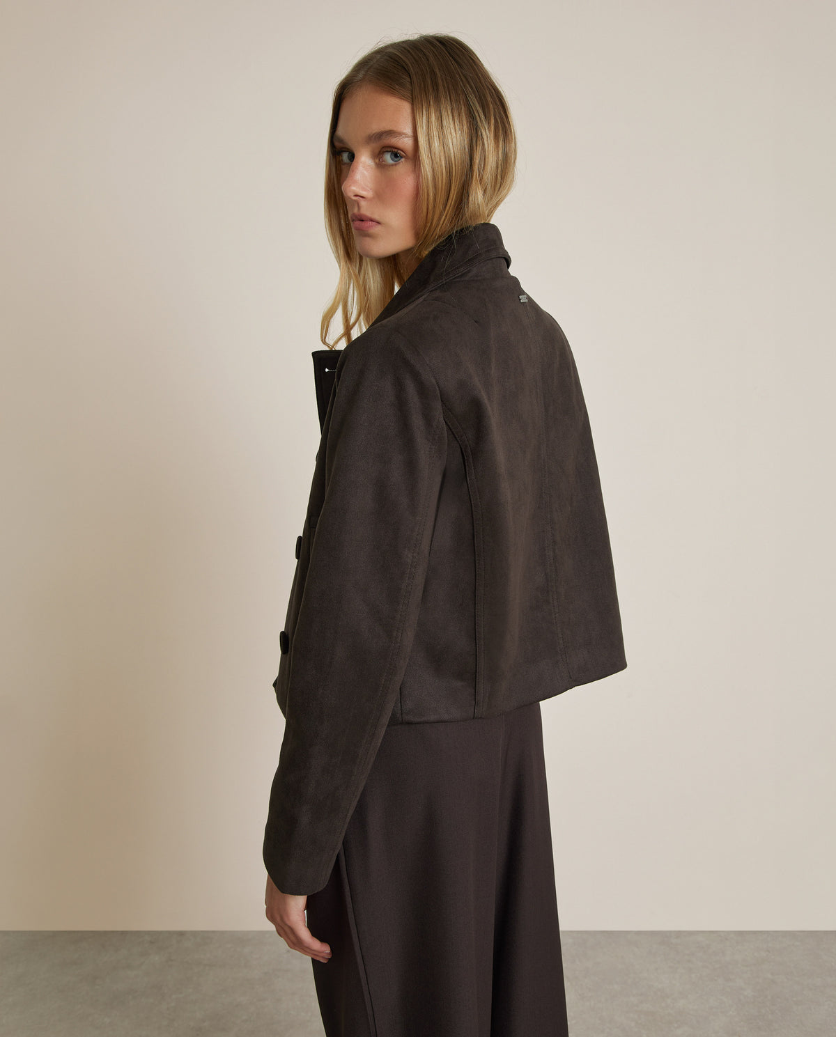 CHAQUETA EFECTO ANTE
