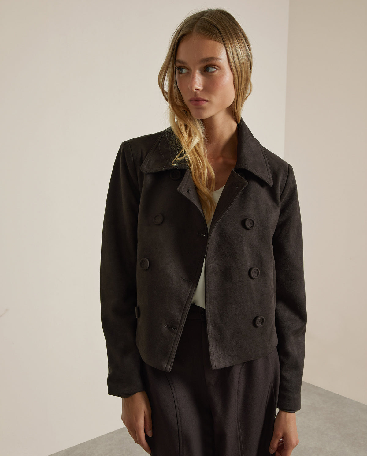 CHAQUETA EFECTO ANTE