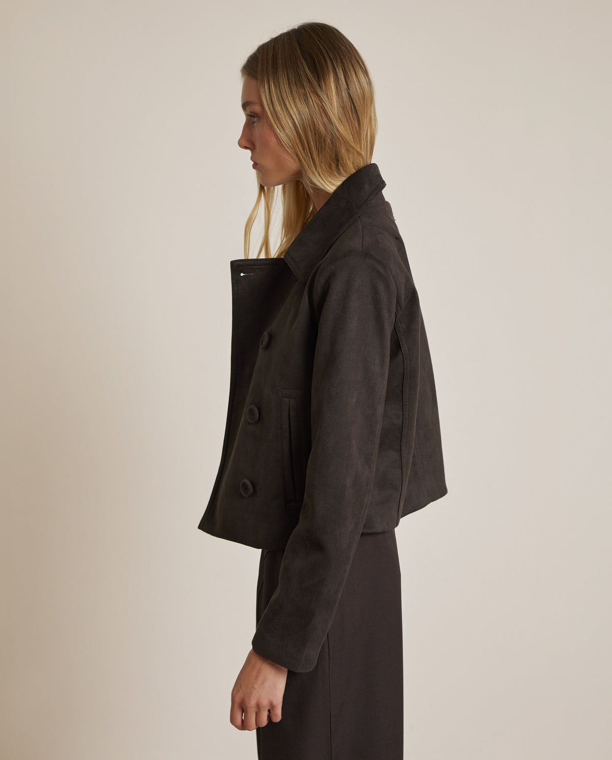 CHAQUETA EFECTO ANTE
