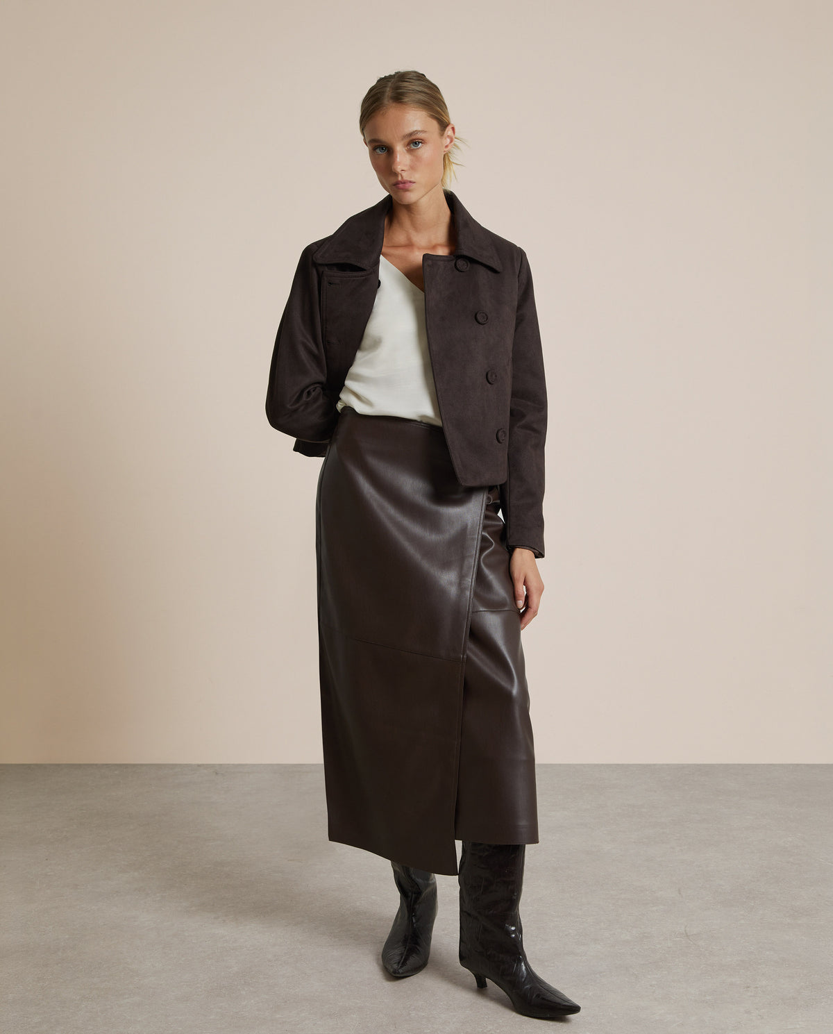 CHAQUETA EFECTO ANTE