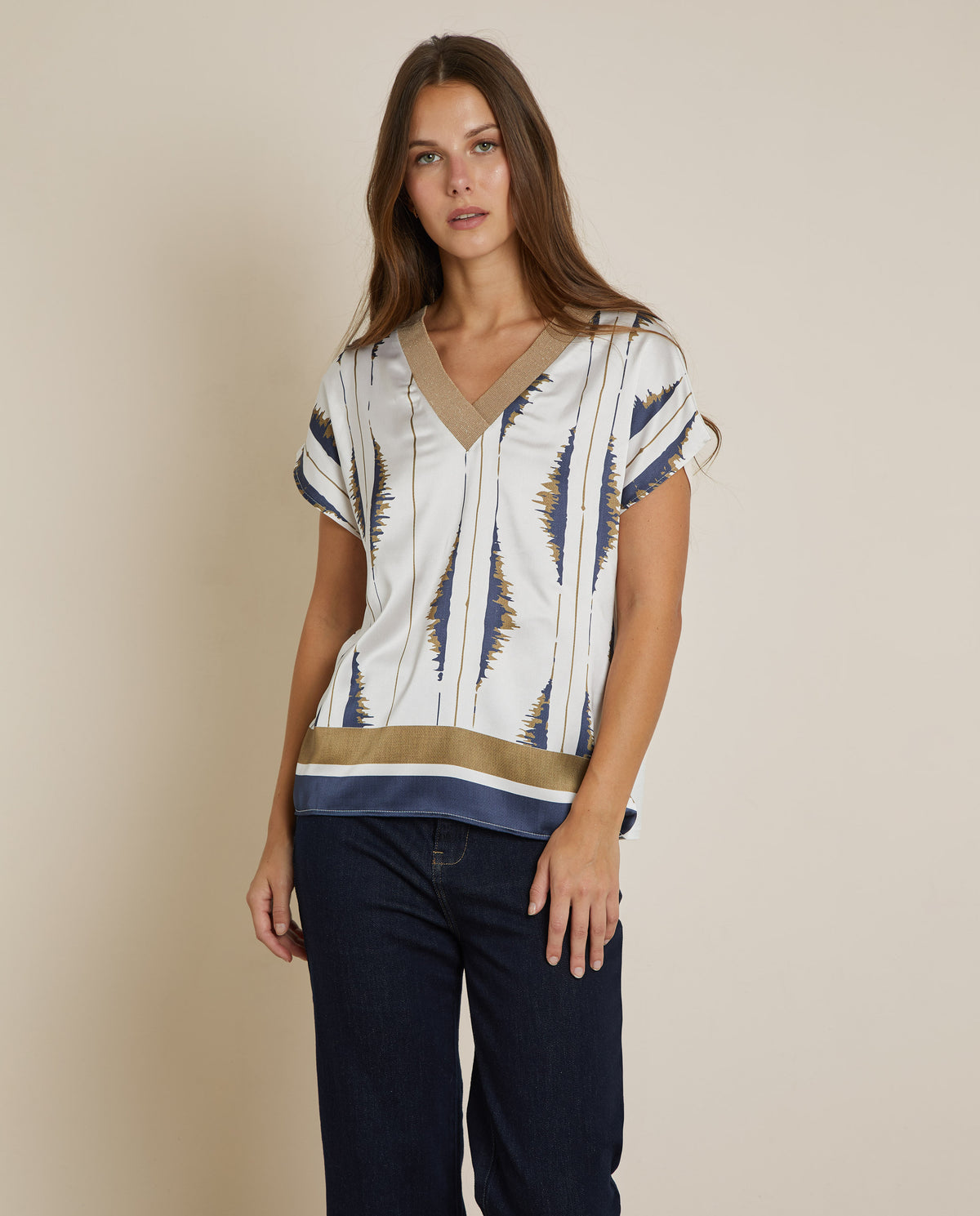 CAMISETA ESTAMPADO IKAT