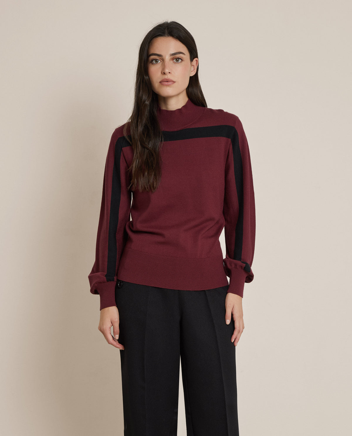 JERSEY DE PUNTO DETALLE RAYA
