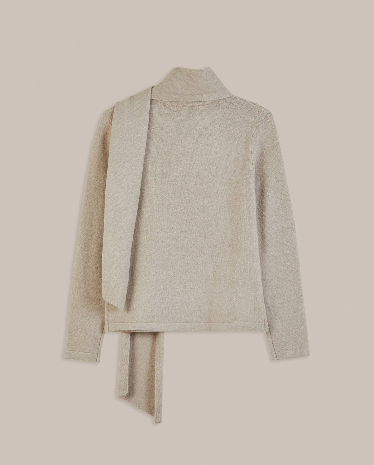 JERSEY DE PUNTO CON FOULARD INTEGRADO