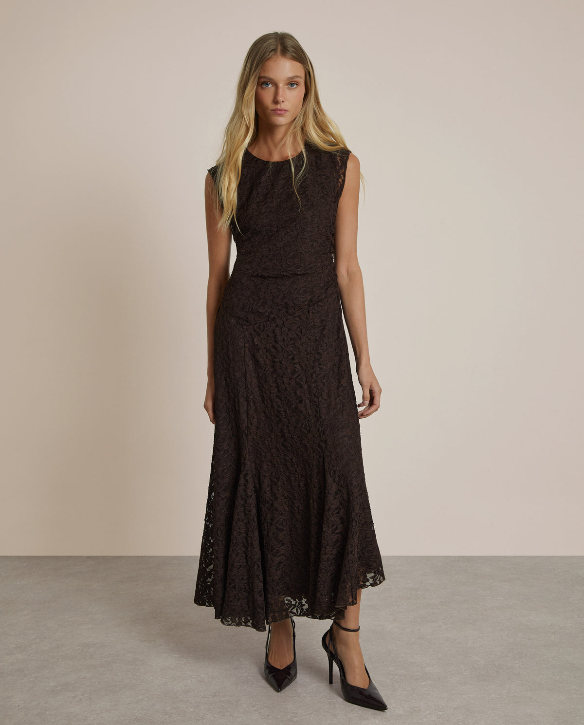 ASYMMETRIC MIDI DRESS