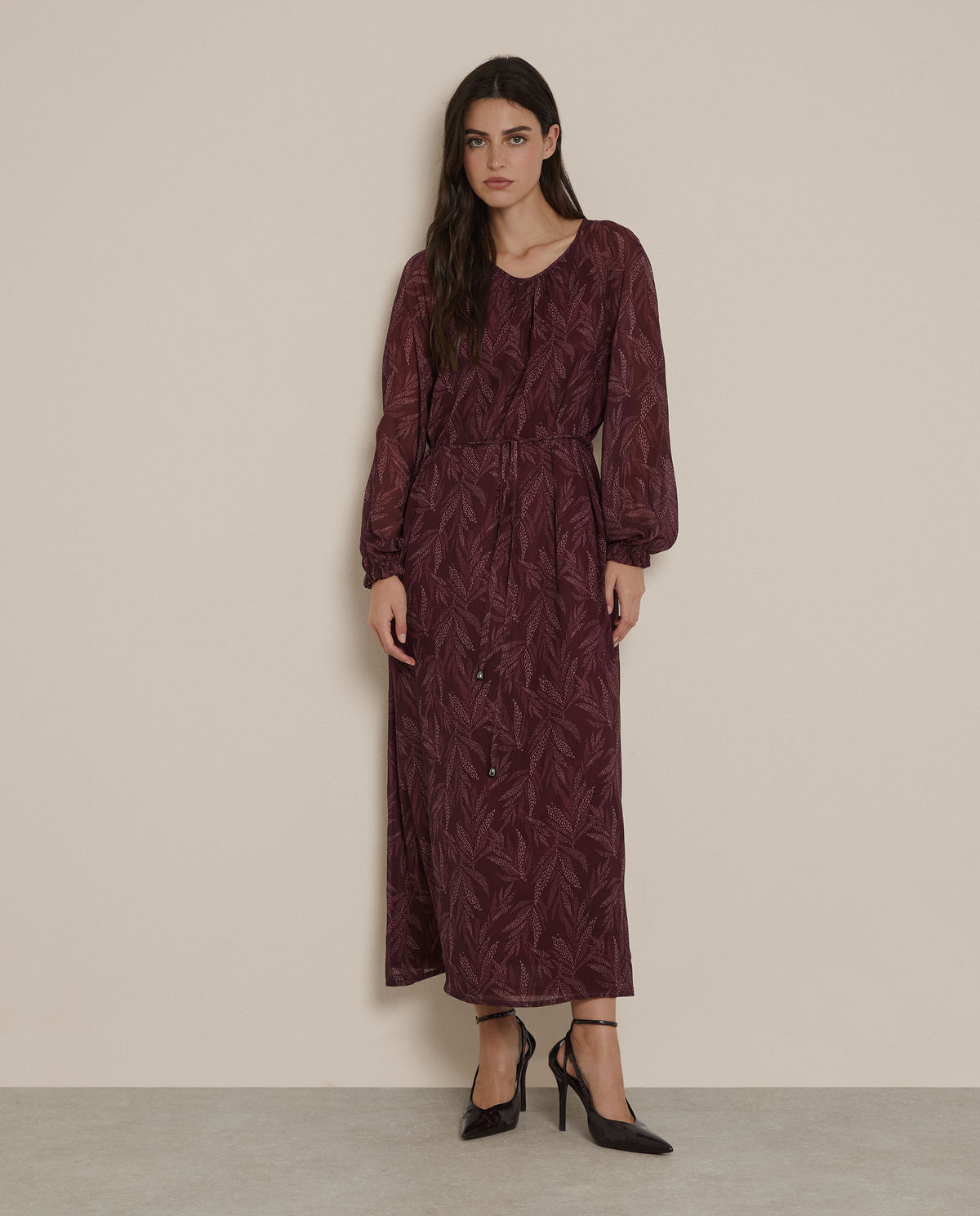 VESTIDO MIDI ESTAMPADO
