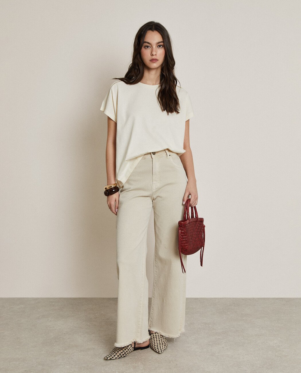 PANTALÓN DENIM CULOTTE