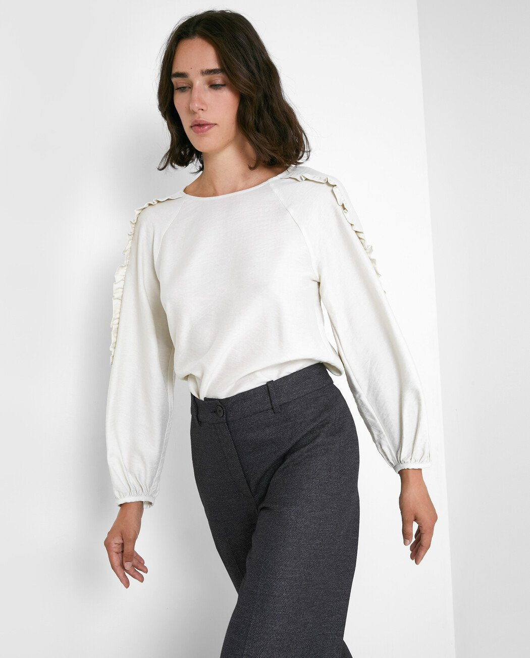 CAMISA VOLANTE MANGAS
