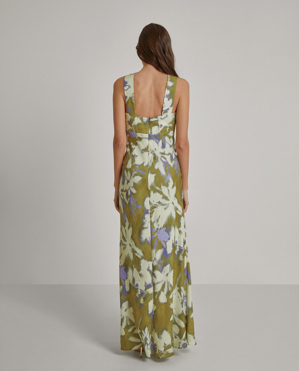 VESTIDO LARGO ESTAMPADO FLORAL