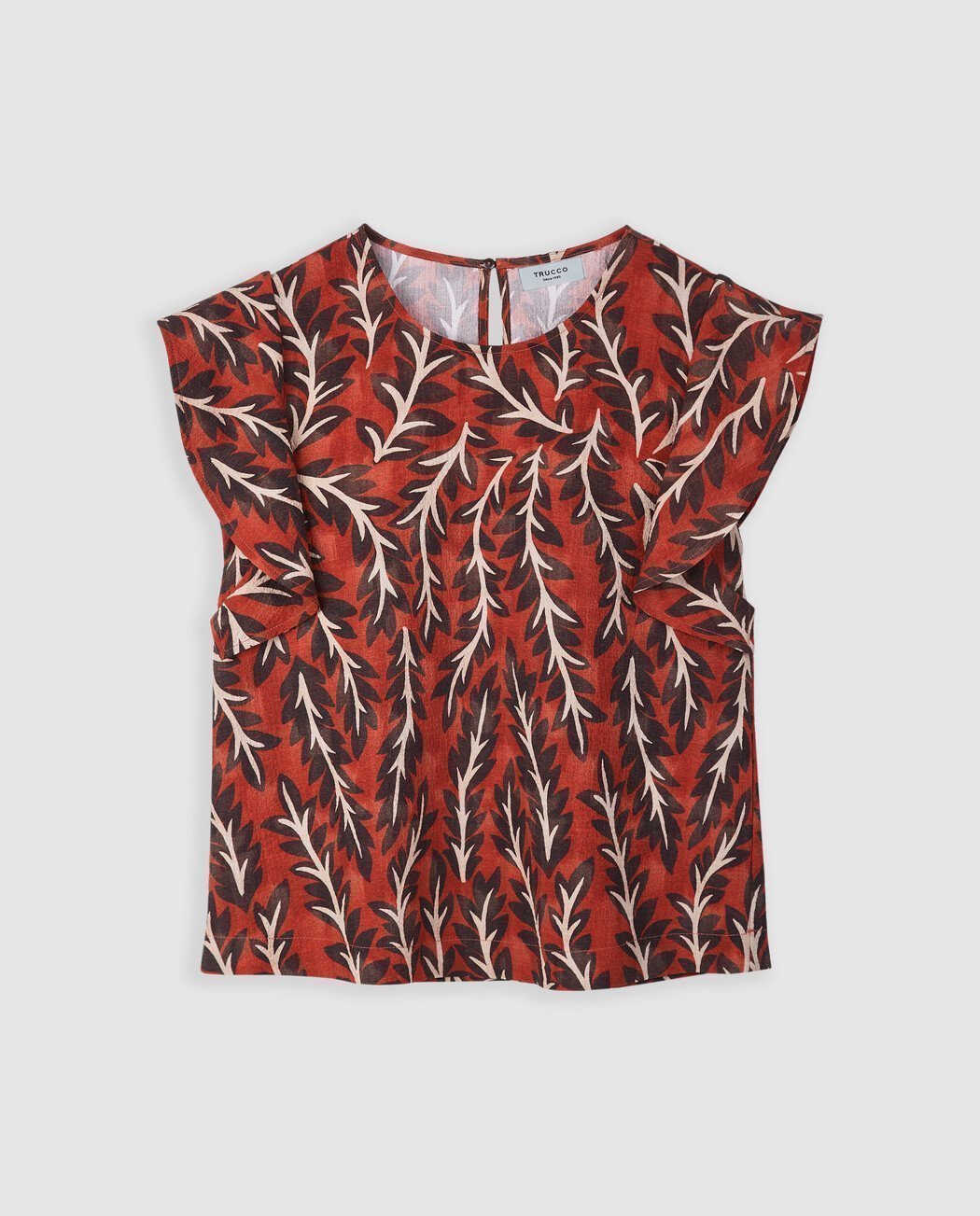 BLUSA MANGA EFECTO HOMBRERA