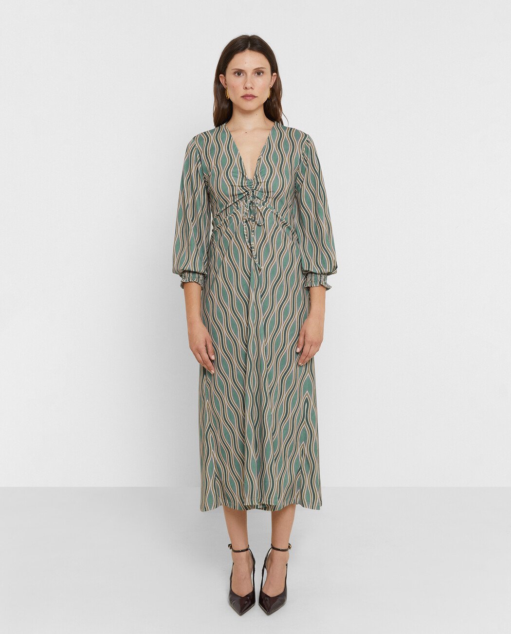 VESTIDO MIDI ESTAMPADO